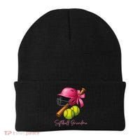 Softball Grandma Coquette Bow Funny Bow Softball Grandma Beanie thumb 0