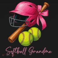 Softball Grandma Coquette Bow Funny Bow Softball Grandma Coaster thumb 2