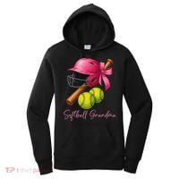 Softball Grandma Coquette Bow Funny Bow Softball Grandma Women's Hoodie thumb 0