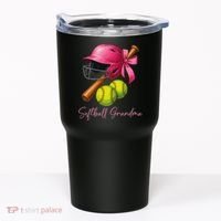 Softball Grandma Coquette Bow Funny Bow Softball Grandma Tumbler thumb 0