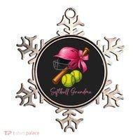 Softball Grandma Coquette Bow Funny Bow Softball Grandma Ornament thumb 0
