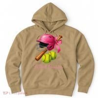 Softball Grandma Coquette Bow Funny Bow Softball Grandma Hoodie thumb 0