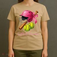 Softball Grandma Coquette Bow Funny Bow Softball Grandma T-Shirt thumb 4