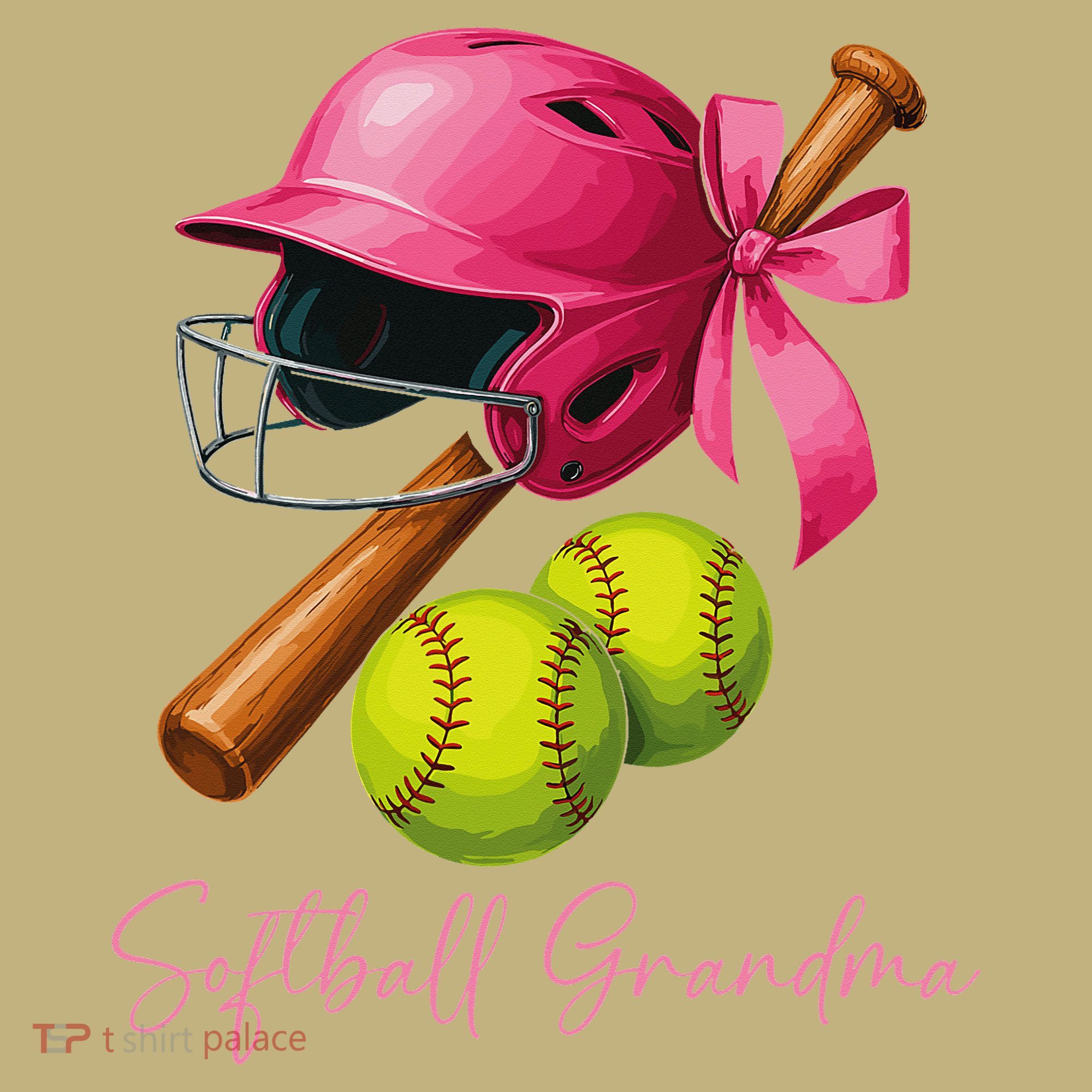 Softball Grandma Coquette Bow Funny Bow Softball Grandma Mousepad