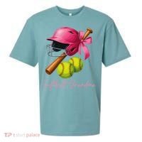Softball Grandma Coquette Bow Funny Bow Softball Grandma Sueded Cloud Jersey T-Shirt thumb 0