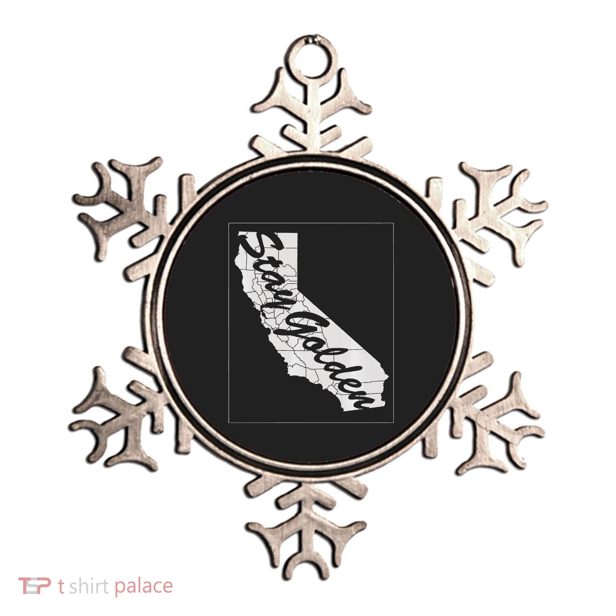 Stay Golden California State Ornament