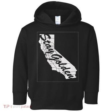 Stay Golden California State Toddler Hoodie