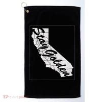 Stay Golden California State Golf Towel thumb 0