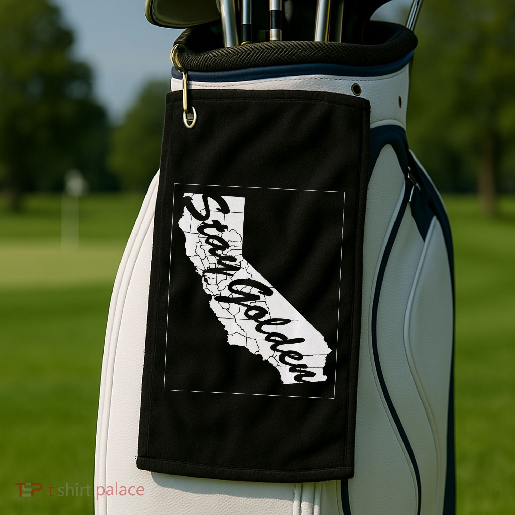 Stay Golden California State Golf Towel