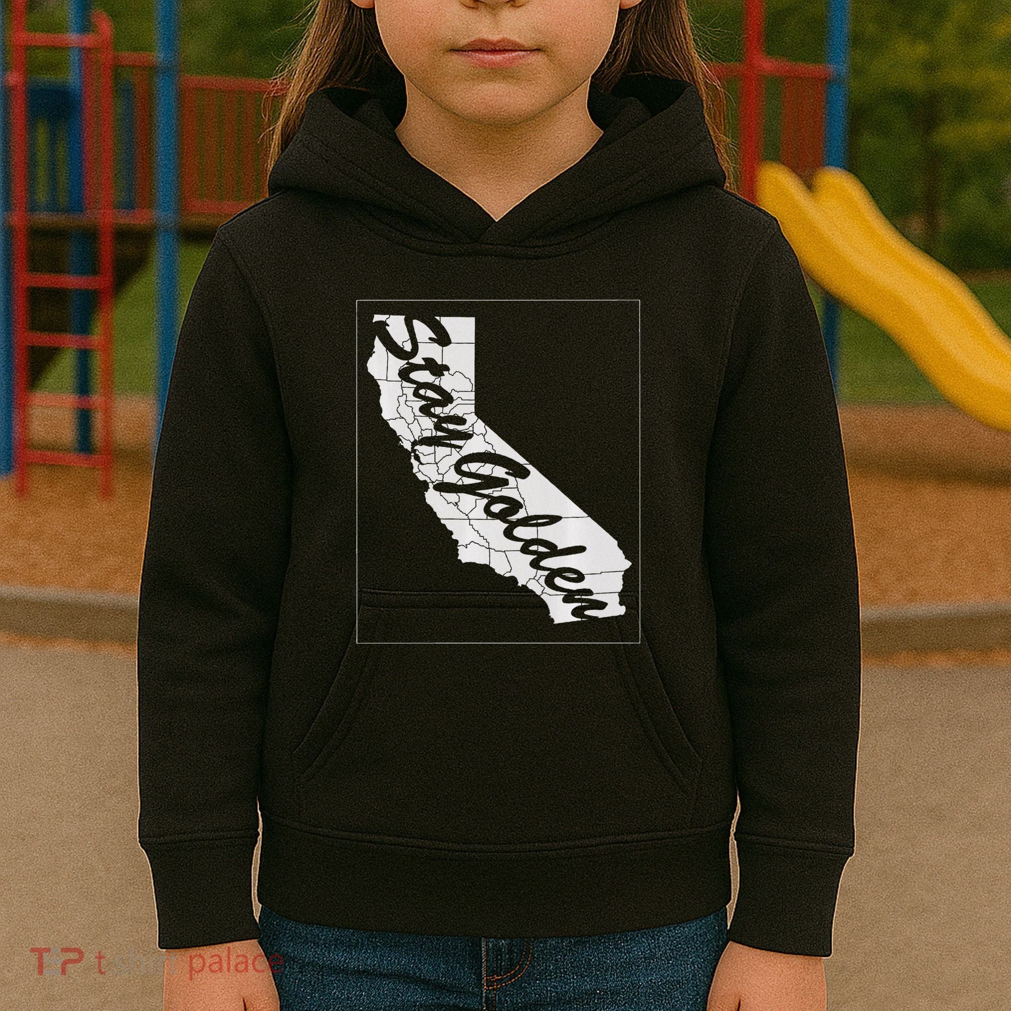 Stay Golden California State Kids Hoodie