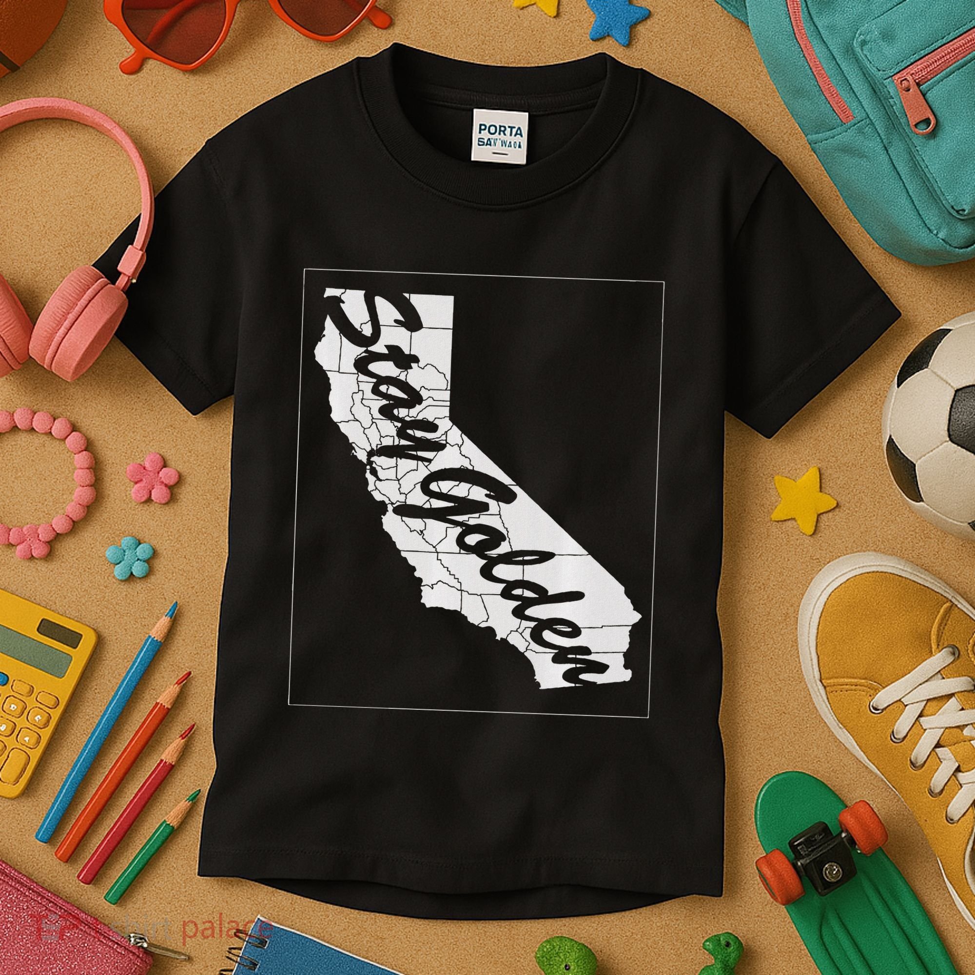 Stay Golden California State Kids T-Shirt