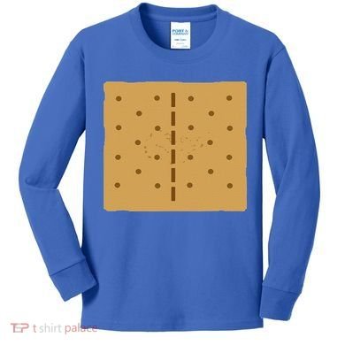 Smores Graham Cracker Group Halloween Costume Kids Long Sleeve Shirt