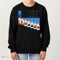 Solitaire Game Costume Board Games Halloween Costume Gift Women's Sweatshirt thumb 0