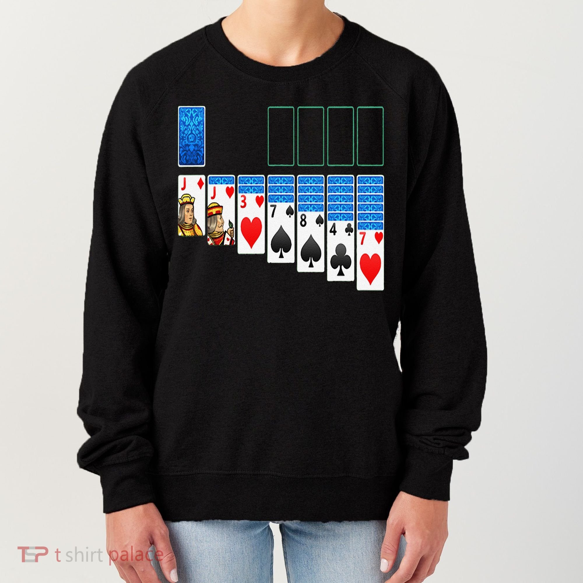 Solitaire Game Costume Board Games Halloween Costume Gift Women's Sweatshirt