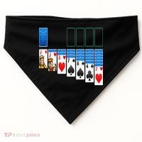 Solitaire Game Costume Board Games Halloween Costume Gift USA-Made Doggie Bandana thumb 0