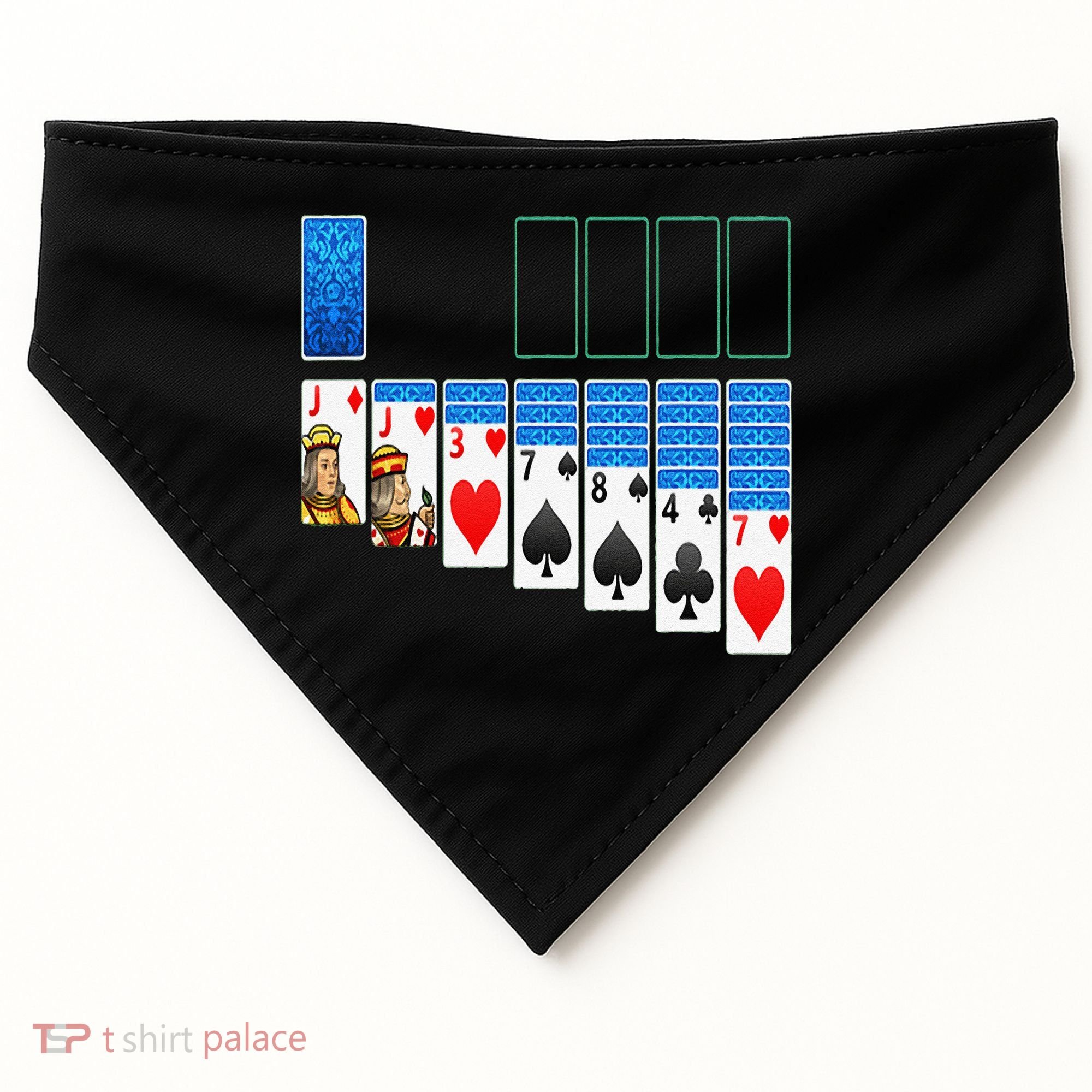 Solitaire Game Costume Board Games Halloween Costume Gift USA-Made Doggie Bandana