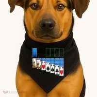 Solitaire Game Costume Board Games Halloween Costume Gift USA-Made Doggie Bandana thumb 1