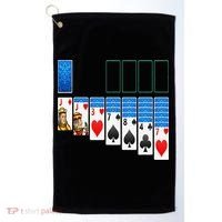 Solitaire Game Costume Board Games Halloween Costume Gift Golf Towel thumb 0