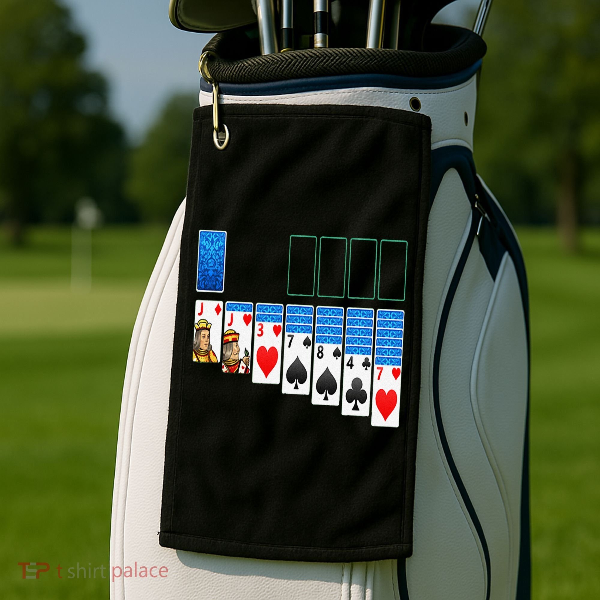 Solitaire Game Costume Board Games Halloween Costume Gift Golf Towel