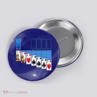 Solitaire Game Costume Board Games Halloween Costume Gift Button thumb 0