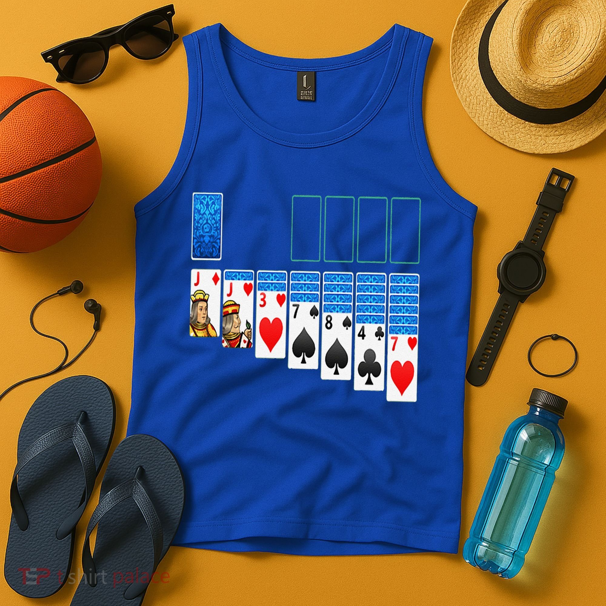 Solitaire Game Costume Board Games Halloween Costume Gift Tank Top