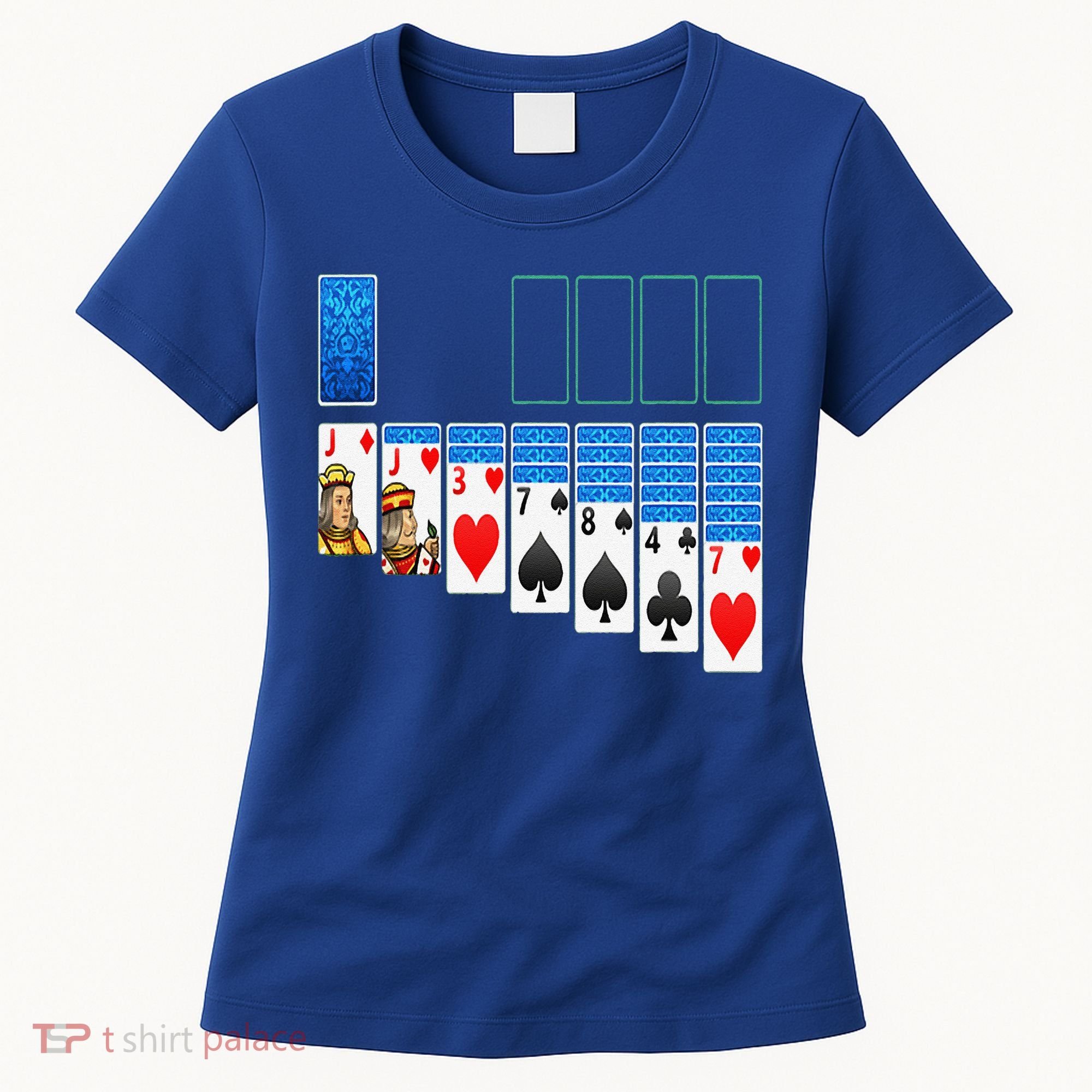 Solitaire Game Costume Board Games Halloween Costume Gift Women's T-Shirt