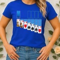 Solitaire Game Costume Board Games Halloween Costume Gift Women's T-Shirt thumb 2