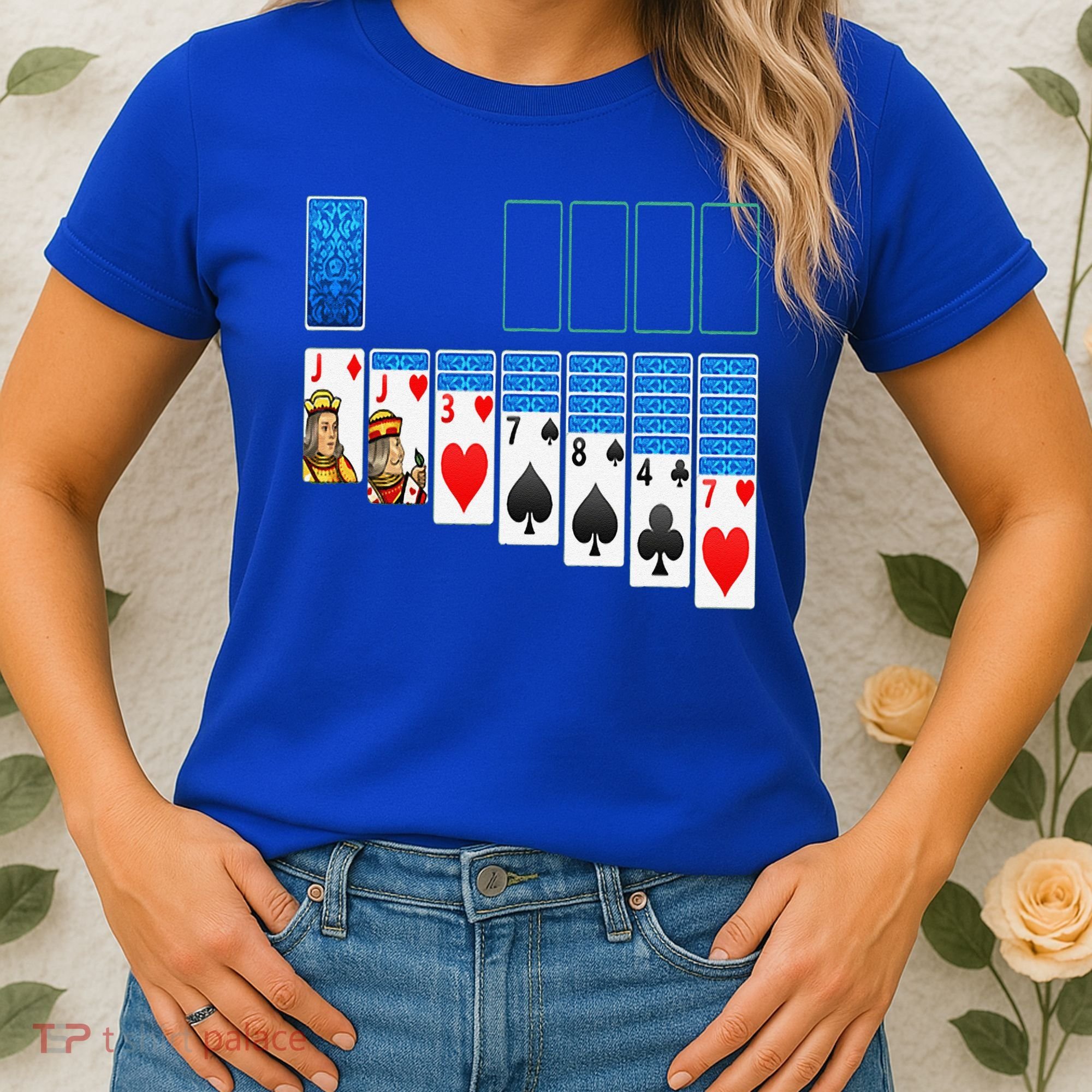 Solitaire Game Costume Board Games Halloween Costume Gift Women's T-Shirt