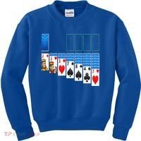 Solitaire Game Costume Board Games Halloween Costume Gift Kids Sweatshirt thumb 0