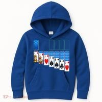 Solitaire Game Costume Board Games Halloween Costume Gift Kids Hoodie thumb 0