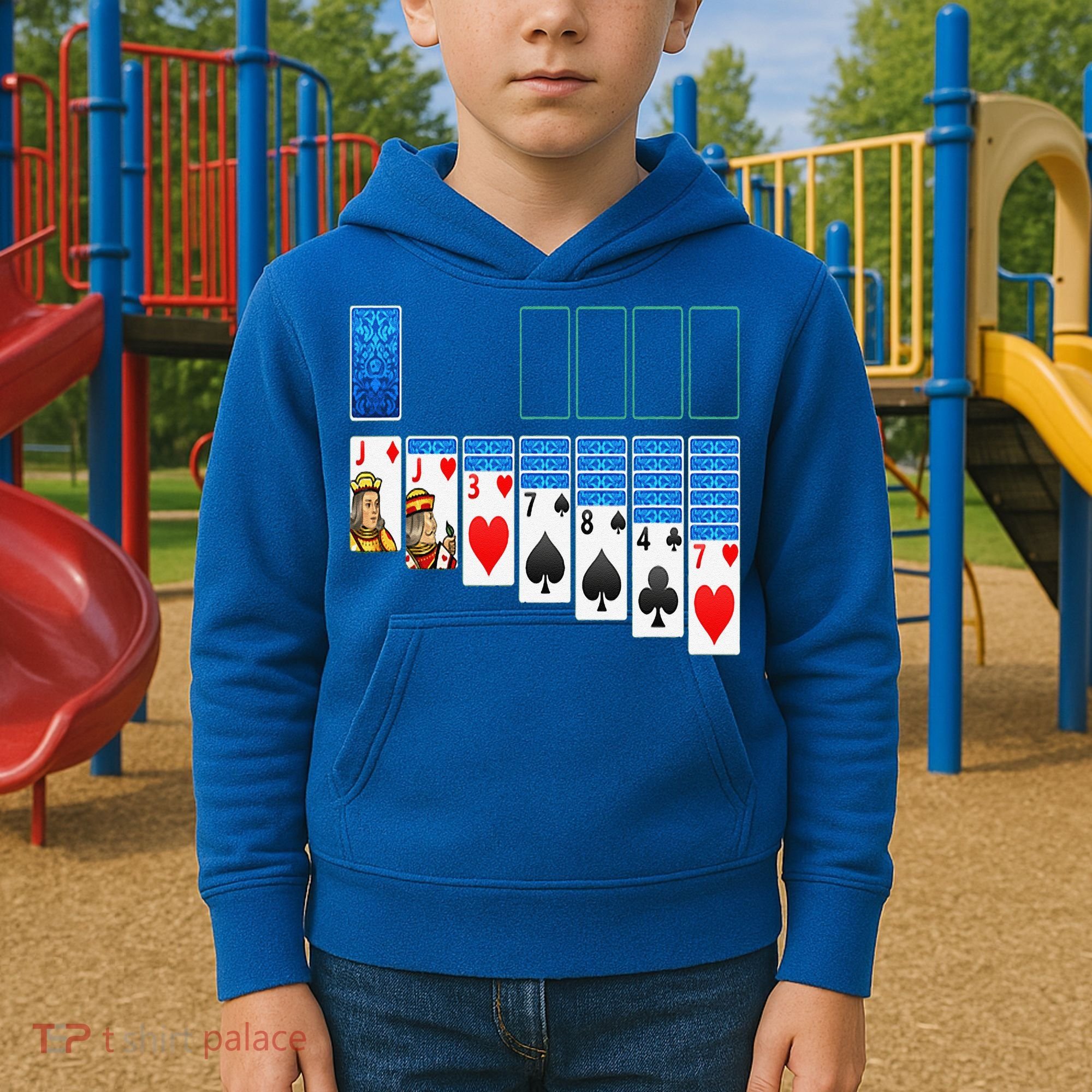 Solitaire Game Costume Board Games Halloween Costume Gift Kids Hoodie