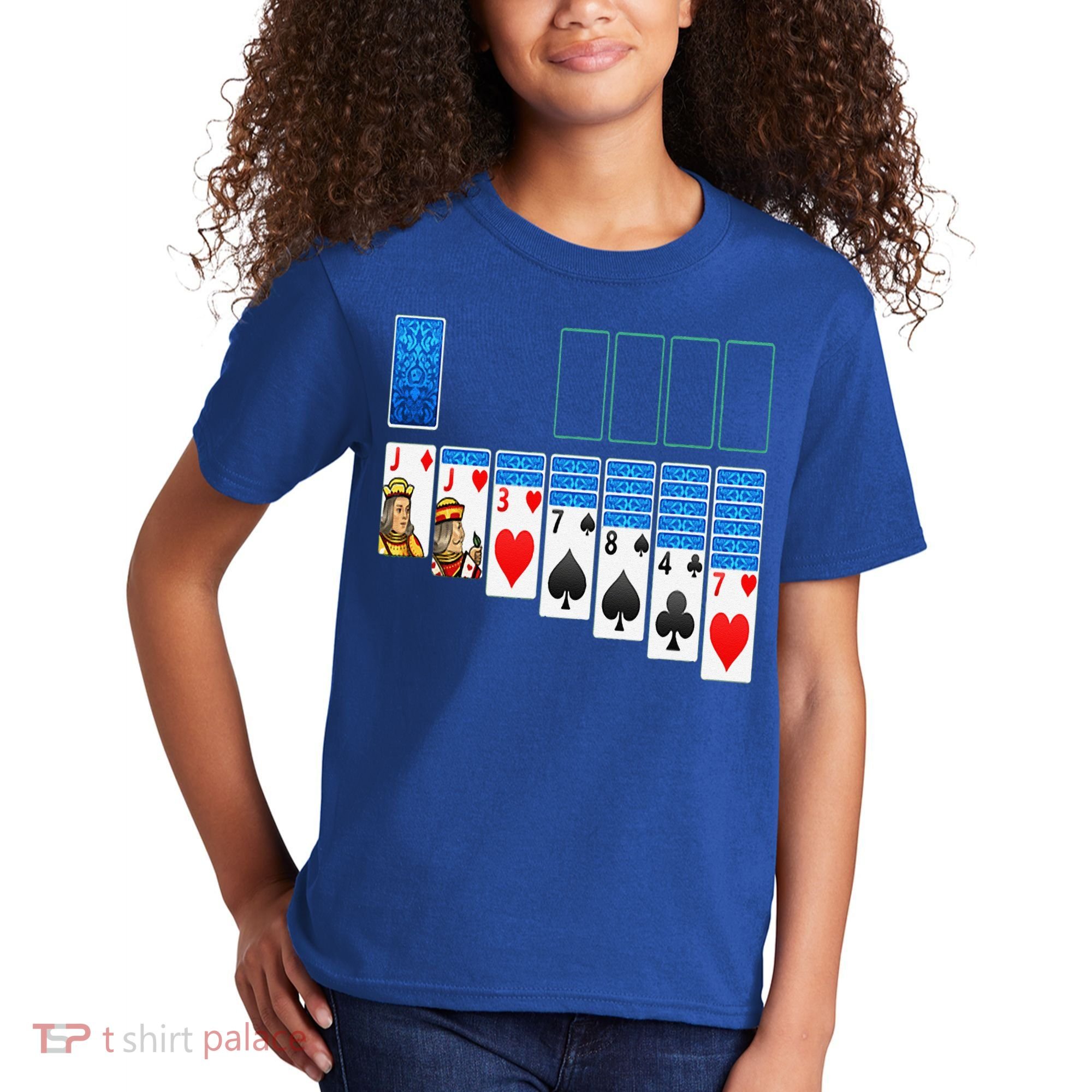Solitaire Game Costume Board Games Halloween Costume Gift Kids T-Shirt