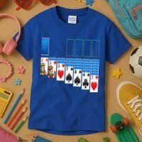 Solitaire Game Costume Board Games Halloween Costume Gift Kids T-Shirt thumb 3