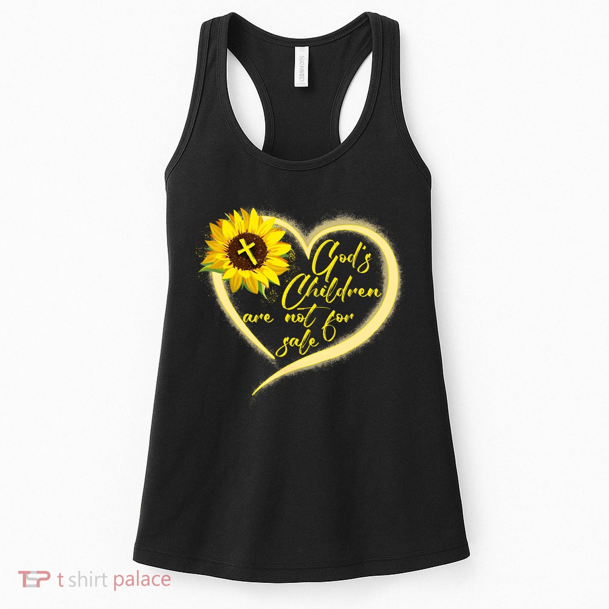 Sunflower Gods Children Are Not For Sale Fun Gods Children Women's Tank Top