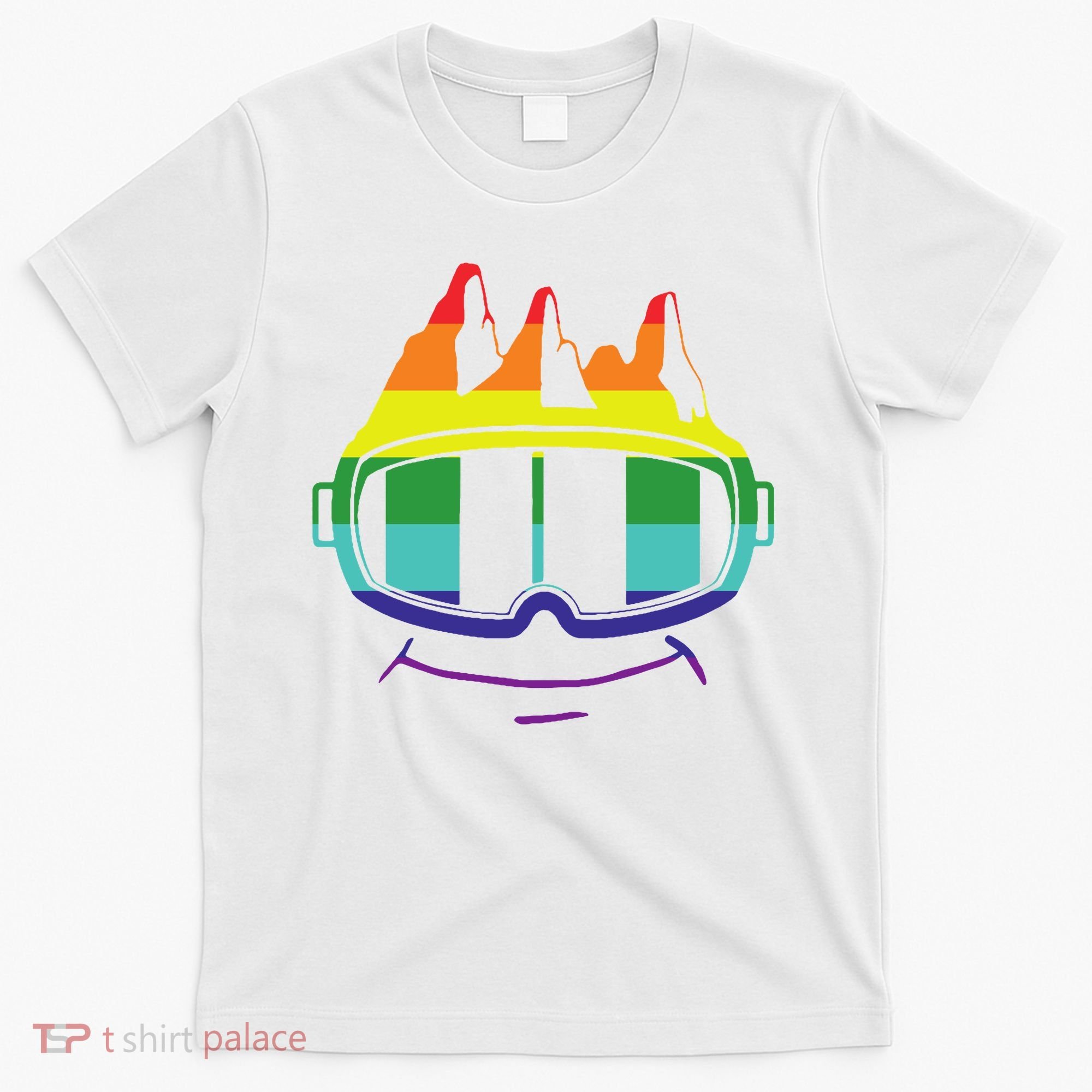 Ski Googles Colorful Skiing Sport T-Shirt