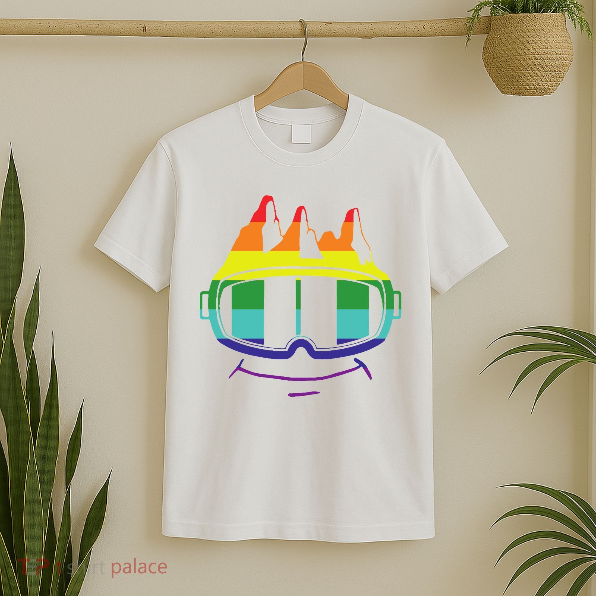 Ski Googles Colorful Skiing Sport T-Shirt