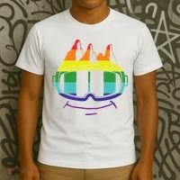 Ski Googles Colorful Skiing Sport T-Shirt thumb 3