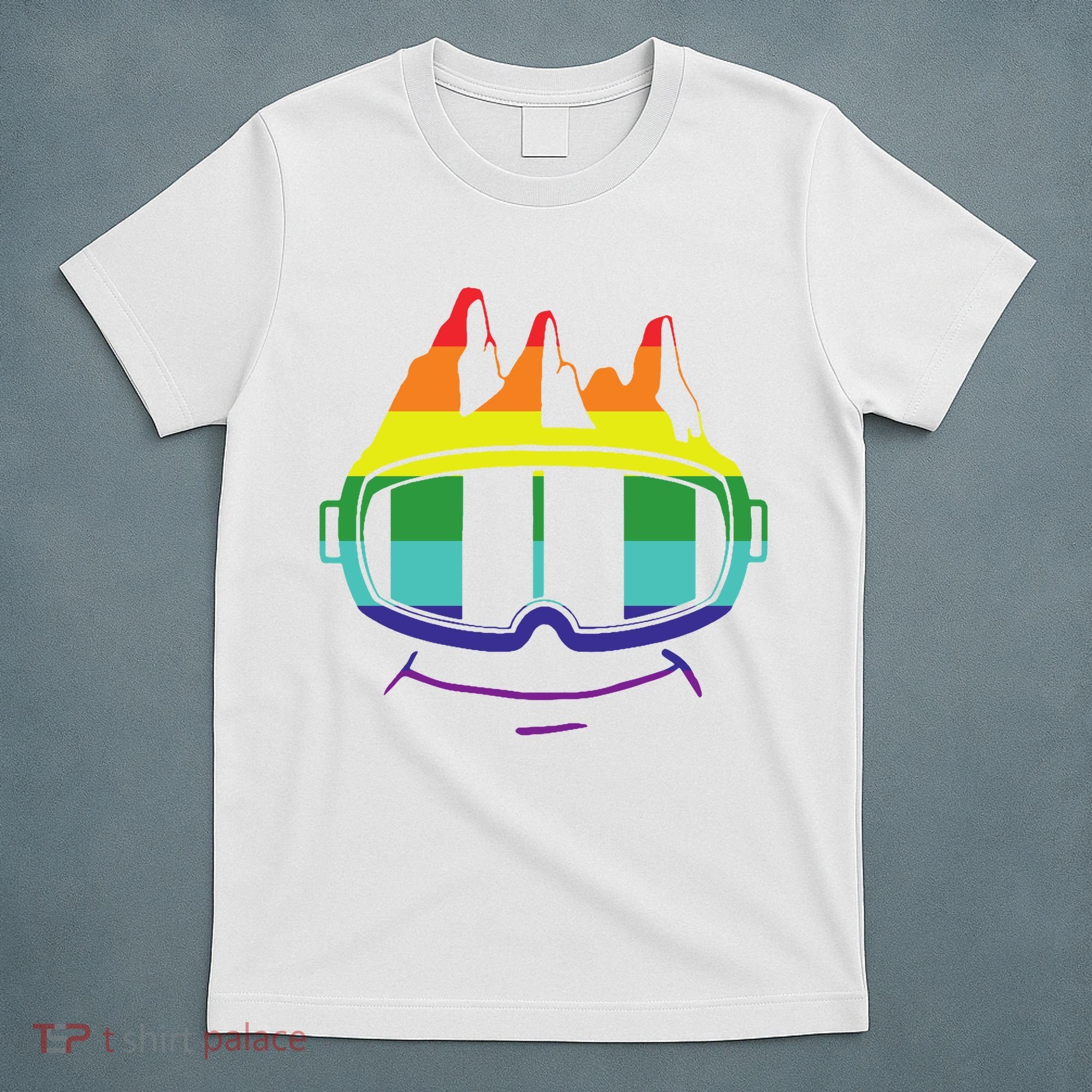 Ski Googles Colorful Skiing Sport T-Shirt
