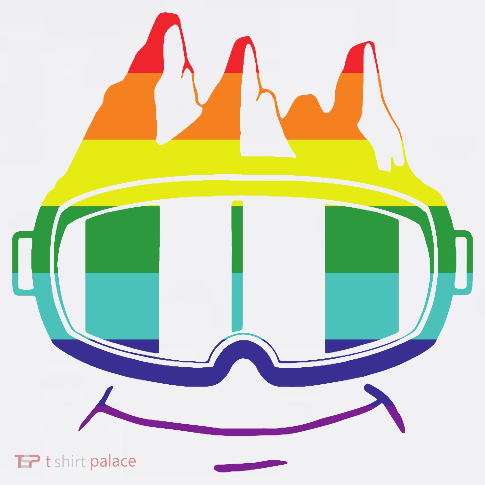 Ski Googles Colorful Skiing Sport T-Shirt