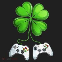 Shamrock Gaming Controllers St Patrick’S Day Fun Gift Women's Sweatshirt thumb 2