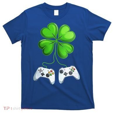 Shamrock Gaming Controllers St Patrick’S Day Fun Gift T-Shirt