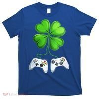 Shamrock Gaming Controllers St Patrick’S Day Fun Gift T-Shirt thumb 0