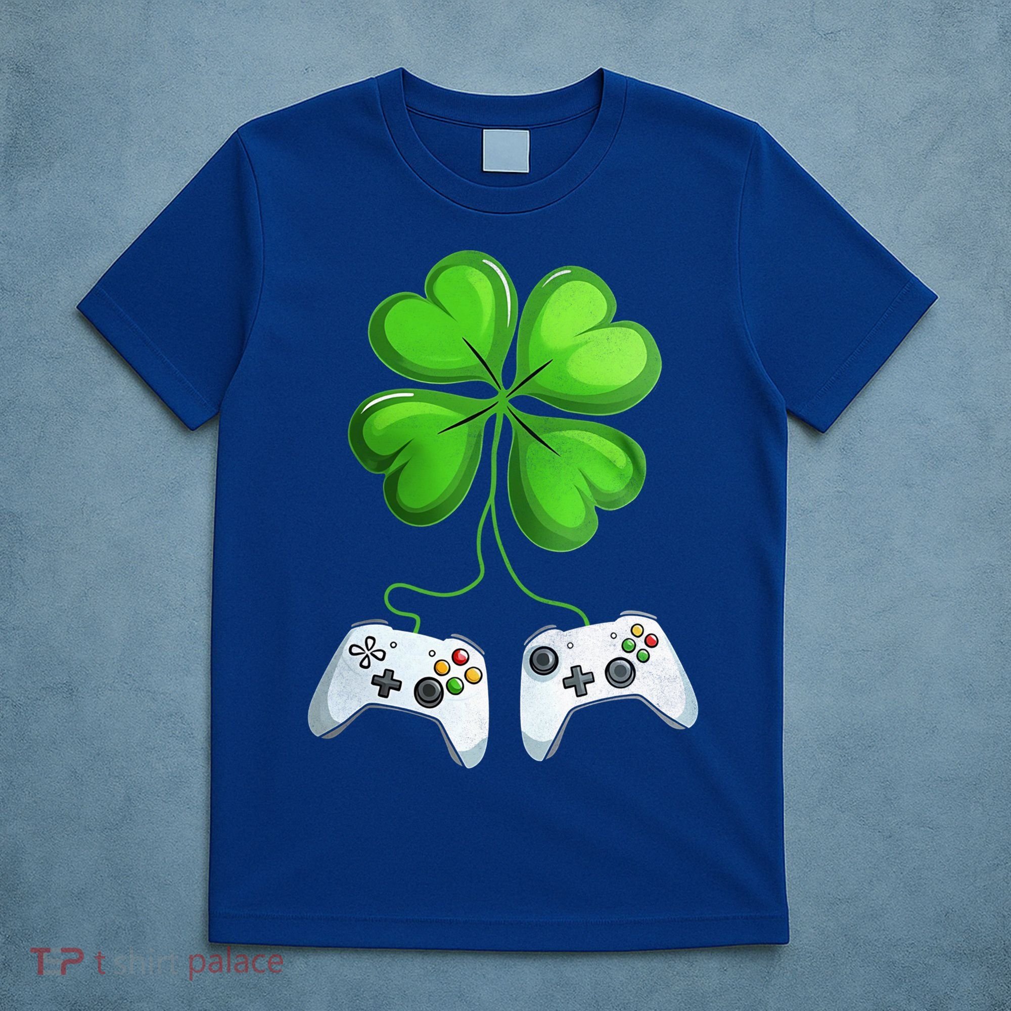 Shamrock Gaming Controllers St Patrick’S Day Fun Gift T-Shirt