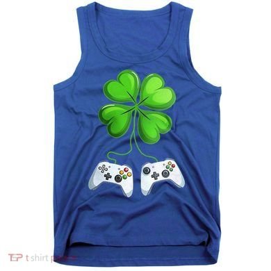 Shamrock Gaming Controllers St Patrick’S Day Fun Gift Tank Top