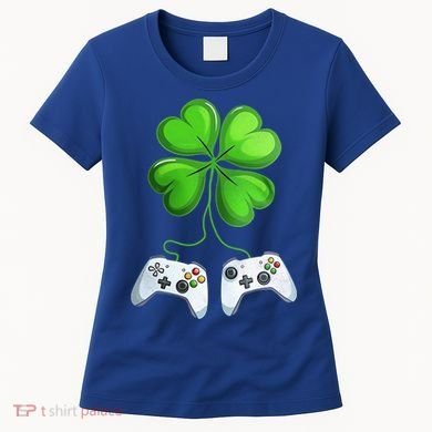 Shamrock Gaming Controllers St Patrick’S Day Fun Gift Women's T-Shirt