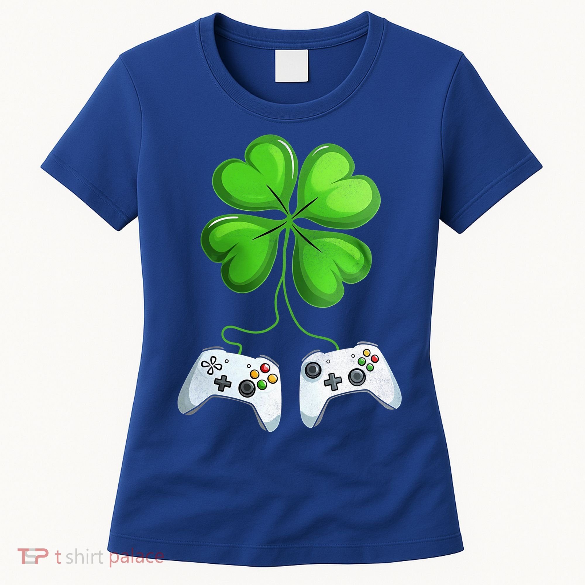Shamrock Gaming Controllers St Patrick’S Day Fun Gift Women's T-Shirt