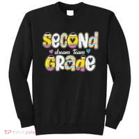 Second Grade Dream Team Back To School Teacher Student Sweatshirt thumb 0