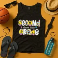 Second Grade Dream Team Back To School Teacher Student Tank Top thumb 4