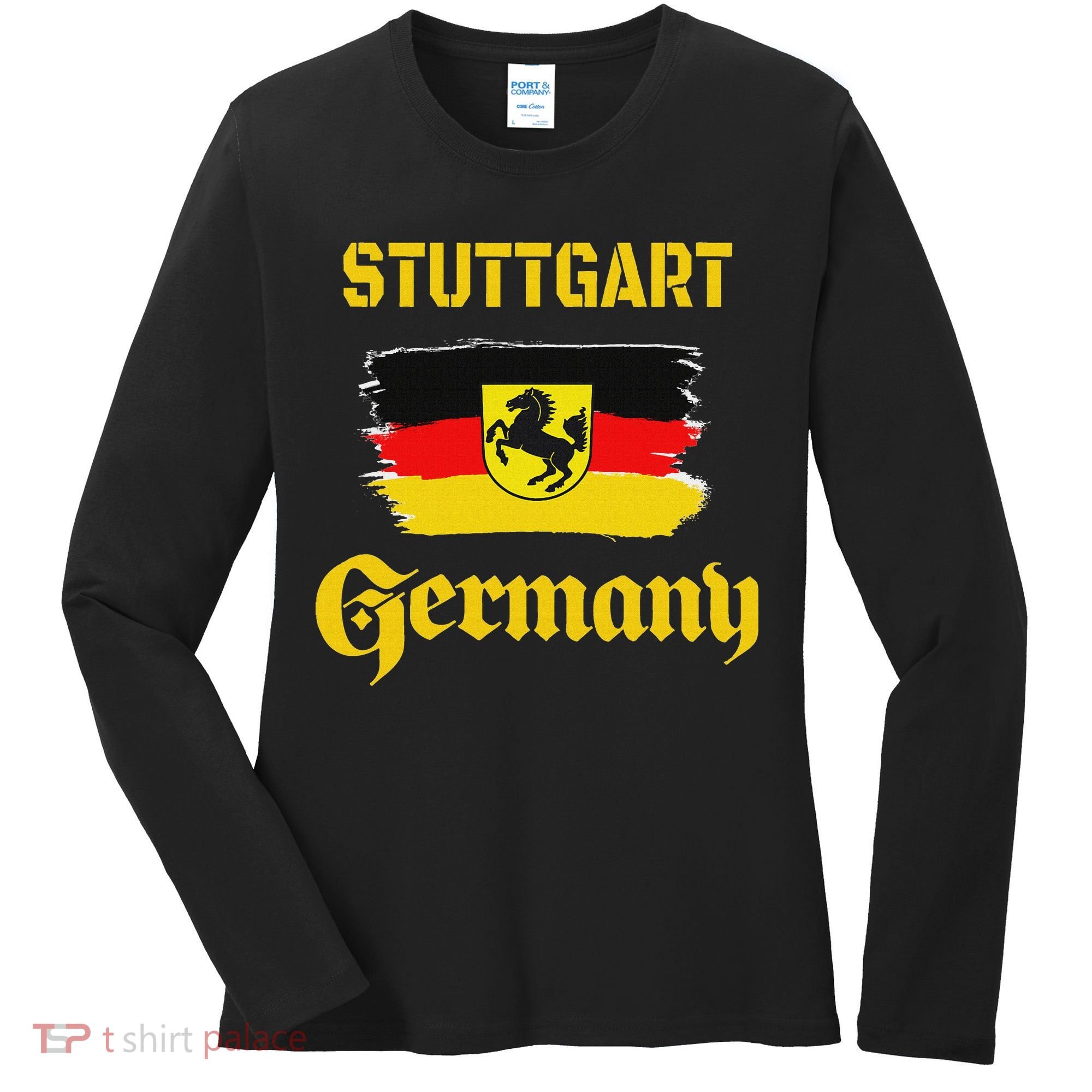 Stuttgart Germany Deutschland Baden Wuerttemberg Souvenir Women's Long Sleeve Shirt