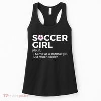 Soccer Girl Definition funny sport lovers Women's Tank Top thumb 0